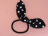 Elastiek met oortjes blauw  